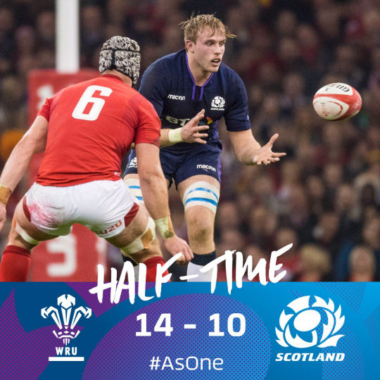 Wales v Scotland HT